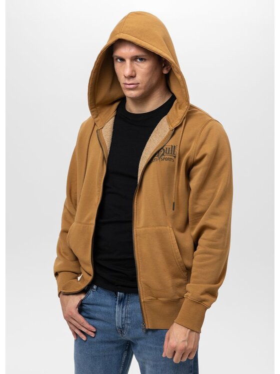 PITBULL PITBULL Bluza Washed MULTISPORT Żółty Regular Fit