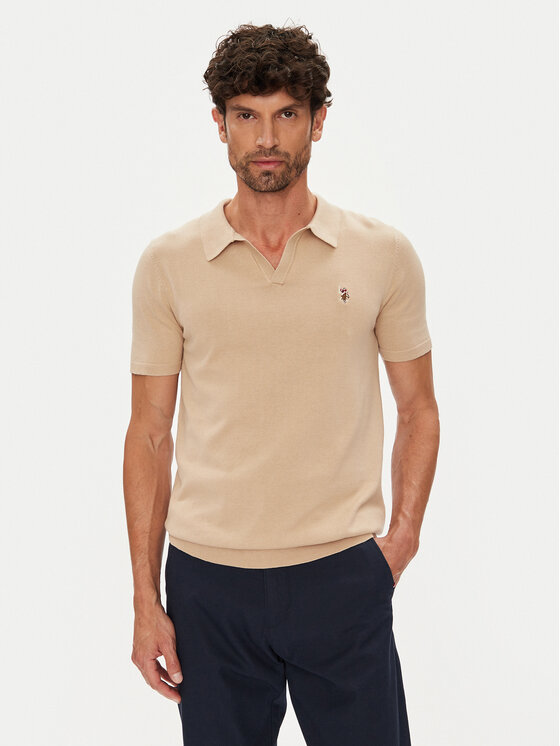 U.S. Polo Assn. Polokošeľa MUP3554 Béžová Slim Fit