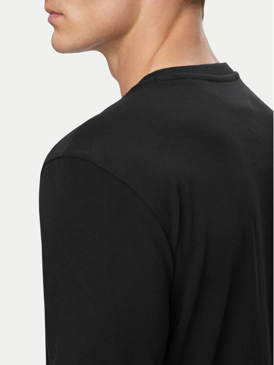 Tommy Hilfiger Tommy Hilfiger Longsleeve Script Stack MW0MW43225 Nero Regular Fit