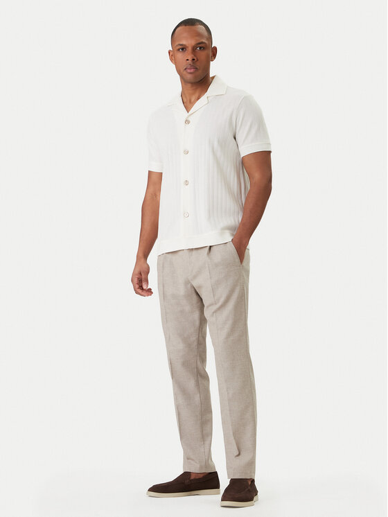 JOOP! JOOP! Koszula Juanmanuel 30101936 Écru Regular Fit
