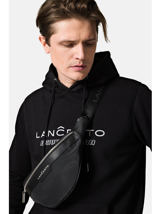 Lancerto Lancerto Bluza Wesley BL073222000022 Czarny Regular Fit