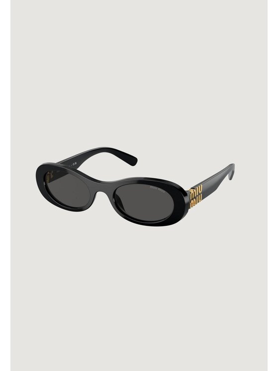 Miu Miu Miu Miu Okulary przeciwsłoneczne 0MU 06ZS 1AB5S0 Czarny