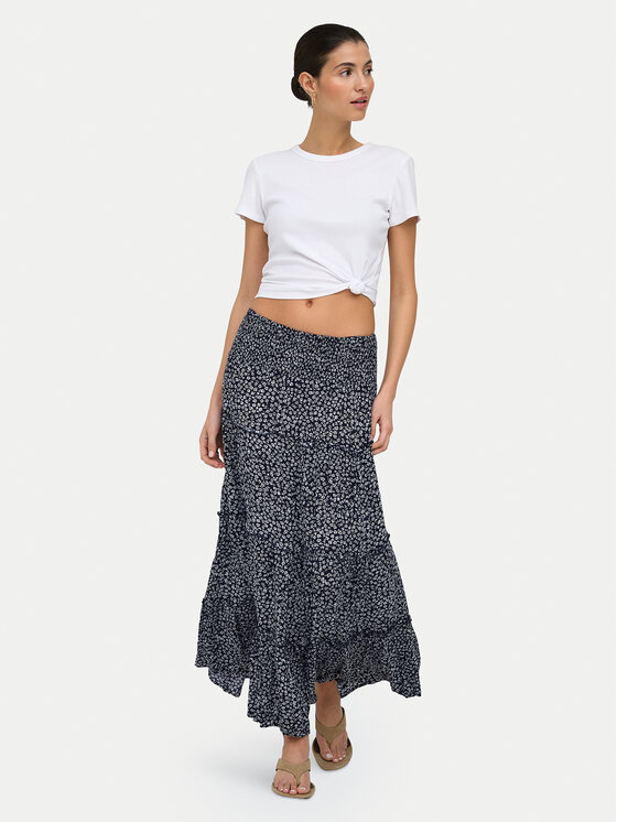ONLY ONLY Maksi sijonas Fernanda 15375238 Tamsiai mėlyna Regular Fit