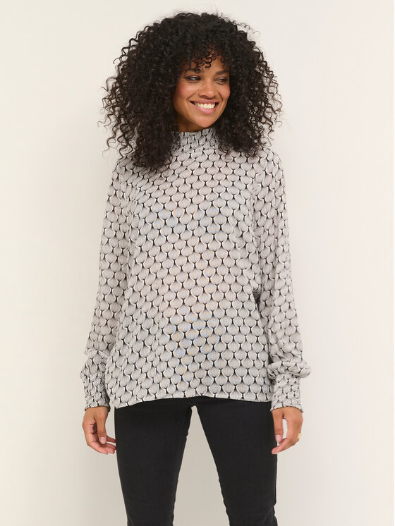 Kaffe Kaffe Блузка Sillo Amber 10507193 Білий Regular Fit