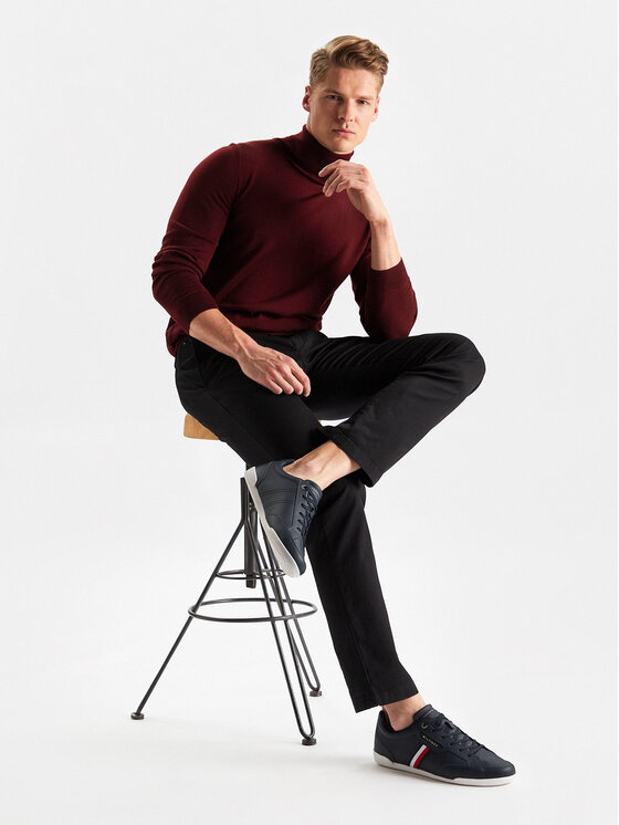 Tommy Hilfiger Tommy Hilfiger Αθλητικά Classic Lo Cupsole Leather FM0FM04277 Σκούρο μπλε