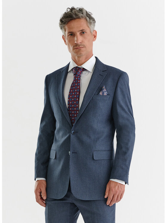 Pako Lorente Pako Lorente Garnitur P23WF-4G-004 Granatowy Slim Fit