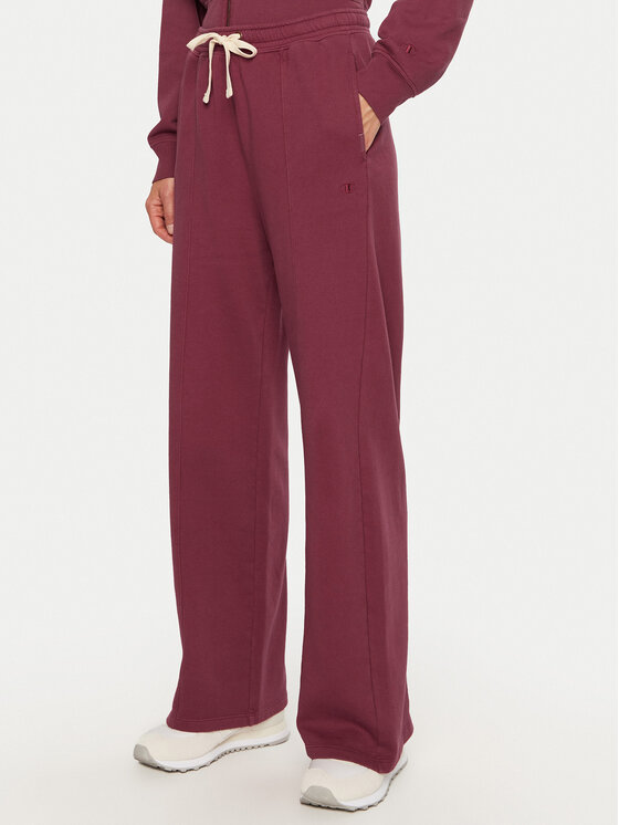 Champion Pantaloni da tuta 117638 Rosso Wide Leg Modivo