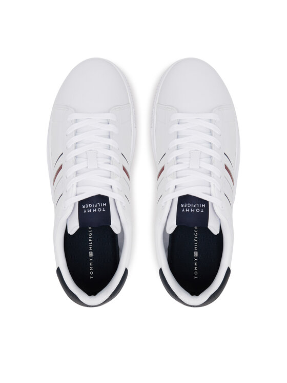 Tommy Hilfiger Tommy Hilfiger Tenisice Modern Cupsole Stripes Lth FM0FM05406 Bijela