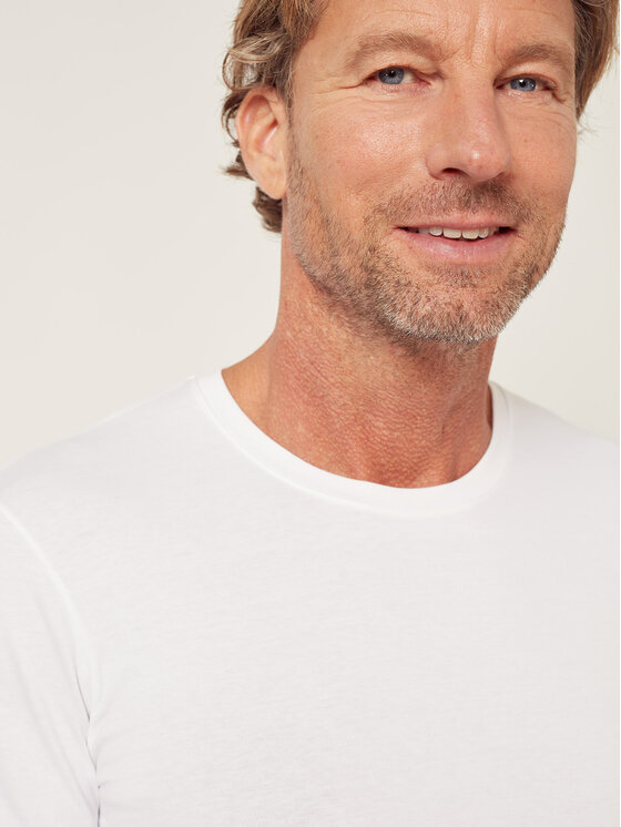 Huber Huber T-Shirt 110054 Biały Slim Fit