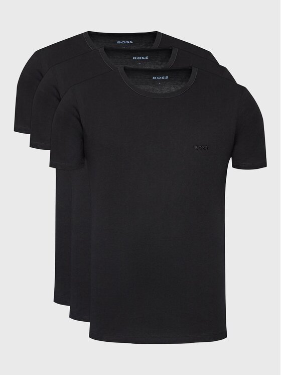 BOSS Boss Set od 3 majice Classic 50475284 Crna Regular Fit