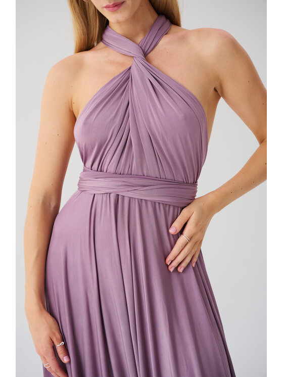 ROSE AVENUE ROSE AVENUE Sukienka wieczorowa MULTIWAY Fioletowy jasny Regular Fit