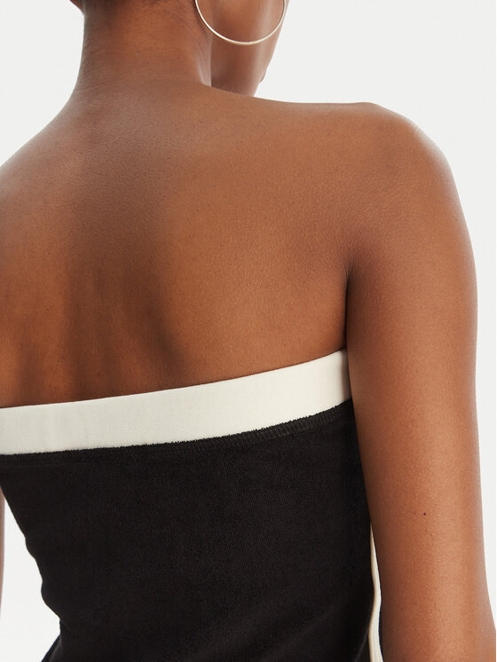 Juicy Couture Juicy Couture топ Applique Terry JCWSC126314 Черен Slim Fit