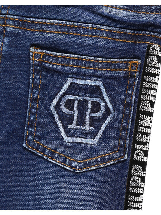 PHILIPP PLEIN PHILIPP PLEIN Jeansy 30173 Granatowy Straight Fit