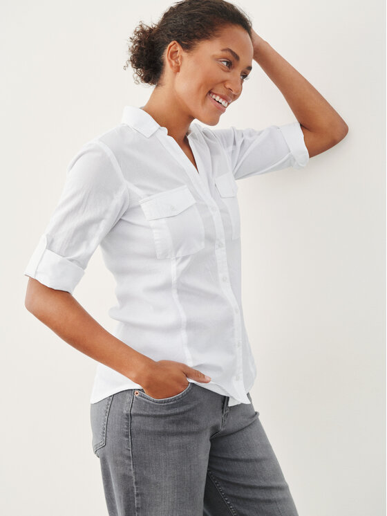 Part Two Part Two Hemd Cortnia 30305975 Weiß Relaxed Fit