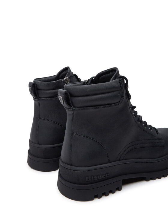 Blauer Blauer Schnürstiefel F4IUKA01 Schwarz