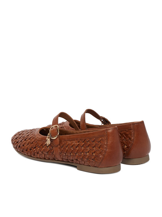 U.S. Polo Assn. U.S. Polo Assn. Baleríny EO-LARISA001W/6L1 Světle hnědá