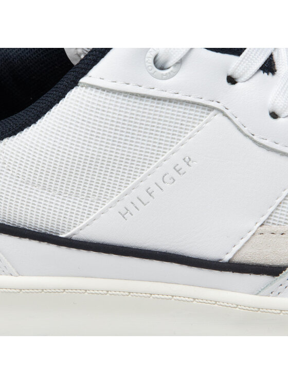 Tommy Hilfiger Tommy Hilfiger Sneakersy Retro Court Mix Cupsole FM0FM04006 Biały
