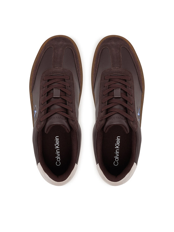 Calvin Klein Calvin Klein Sneakersy Classic Cupsole Laceup Wt Mix YM0YM01429 Brązowy