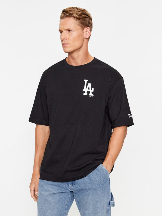 NEW ERA LA DODGERS MLB LEAGUE ESSENTIAL BLACK OVERSIZED T-SHIRT 60332293