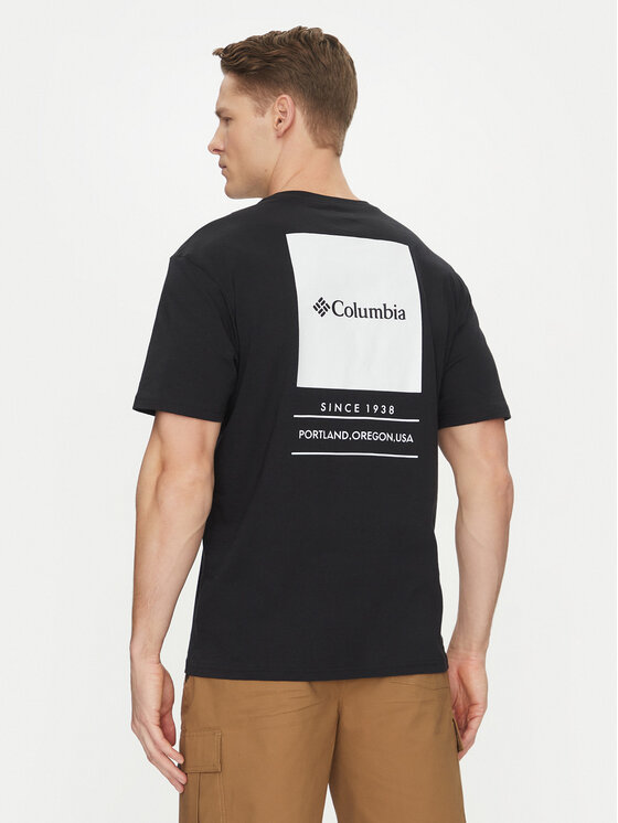 Columbia Columbia T-Shirt Barton Springs™ 2058331 Czarny Regular Fit