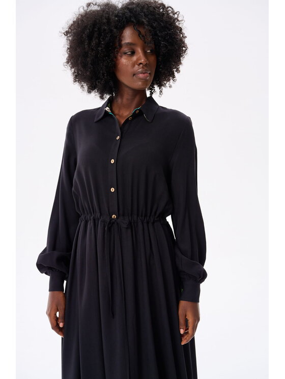 blue shadow blue shadow Sukienka codzienna Freya Czarny Regular Fit