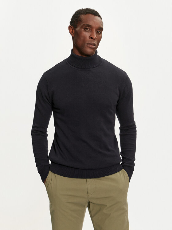 Brave Soul Brave Soul Rollkragenpullover MK-230HUME02 Dunkelblau Regular Fit