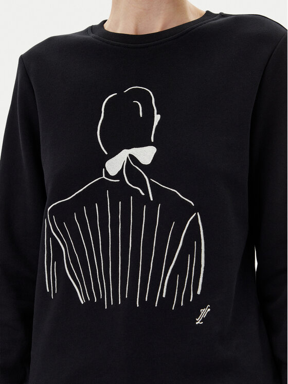 KARL LAGERFELD KARL LAGERFELD Μπλούζα A2W20056 Μαύρο Regular Fit