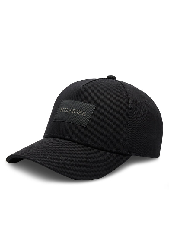 Tommy Hilfiger Cap Monotype Patch AM0AM12891 Schwarz Modivo