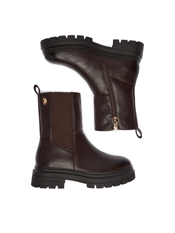 U.S. Polo Assn. U.S. Polo Assn. Ботильйони EO-SVETA003W/GYE1 Коричневий