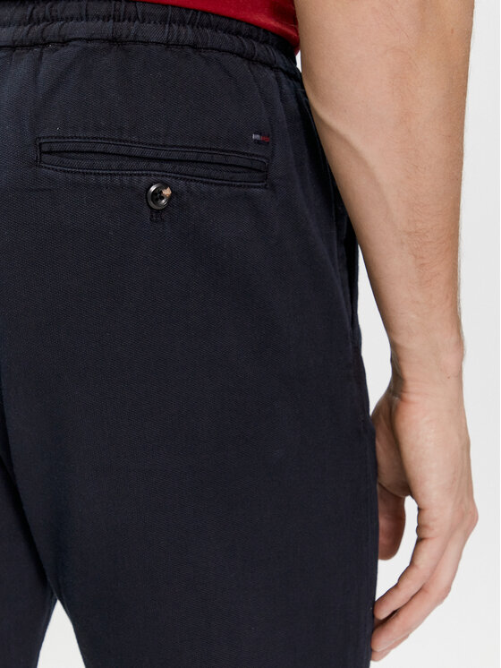 Tommy Hilfiger Tommy Hilfiger Chinosy Chelsea MW0MW33918 Granatowy Slim Fit