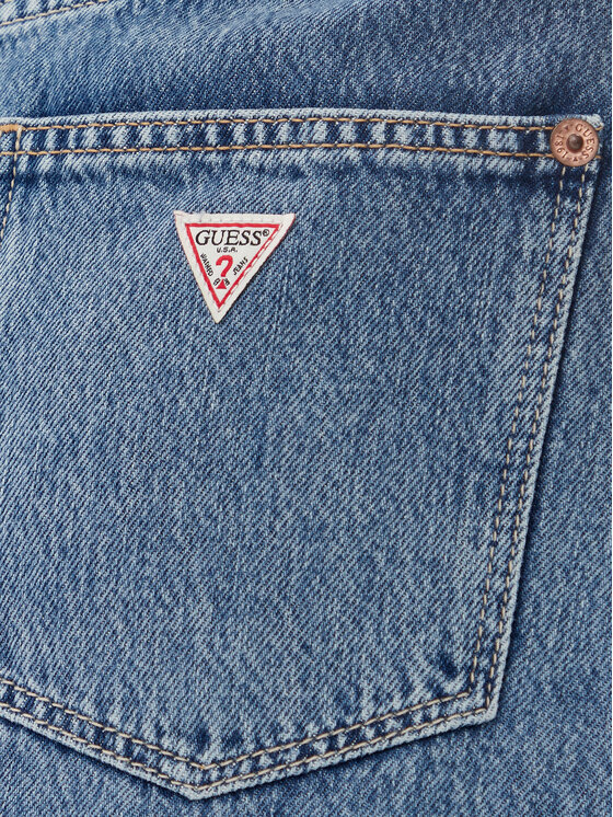 Guess Guess Džinsinis sijonas W5YD1C D5QKB Tamsiai mėlyna Regular Fit