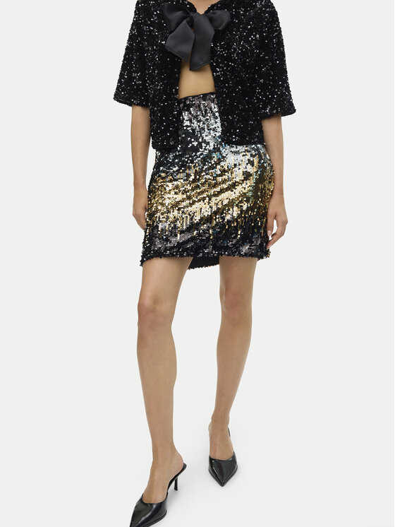 Vero Moda Vero Moda Fustă mini Ria 10317317 Negru Slim Fit