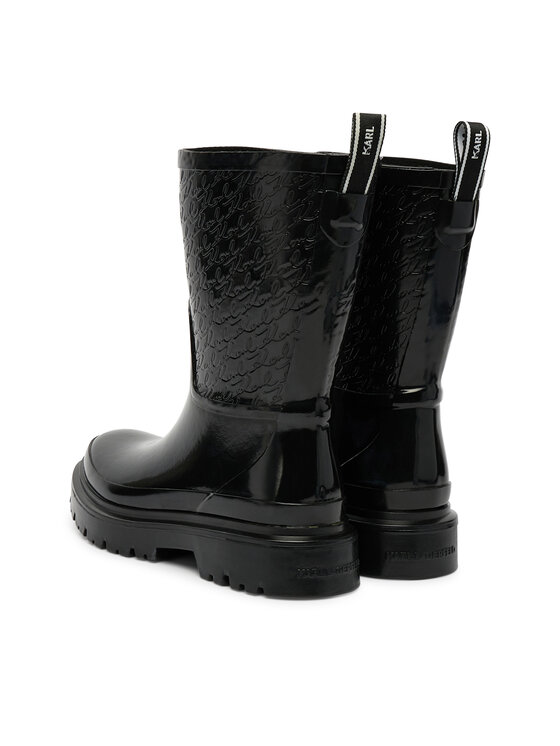 KARL LAGERFELD KARL LAGERFELD Gumene čizme KL47170 Crna