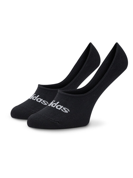 adidas adidas Șosete joase Thin Linear Ballerina Socks 2 Pairs HT3448 Alb