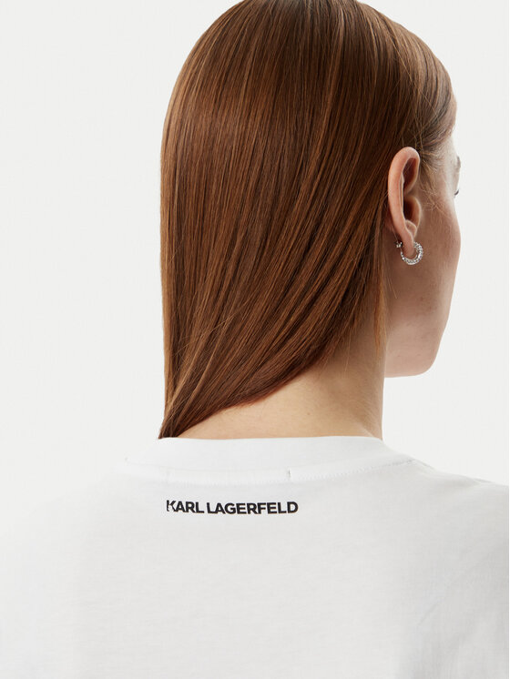 KARL LAGERFELD KARL LAGERFELD Póló B2W17081 Fehér Regular Fit