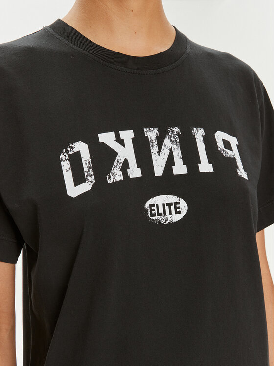 PINKO Pinko T-Shirt Tiramisu 104269 A25Z Μαύρο Reglan Fit