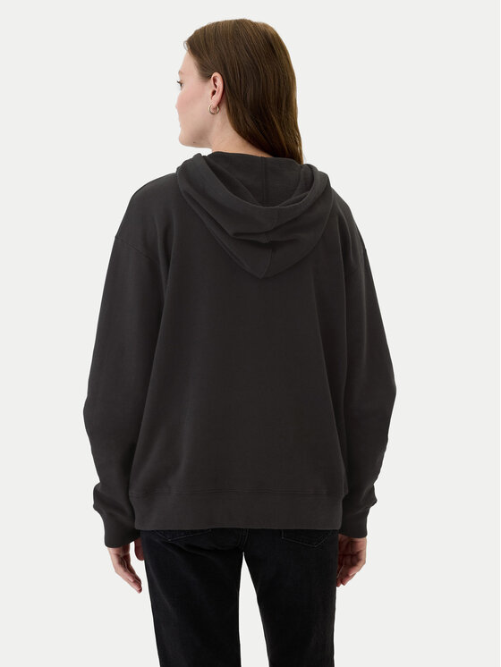 Gap Gap Majica dugih rukava 541904-02 Crna Relaxed Fit