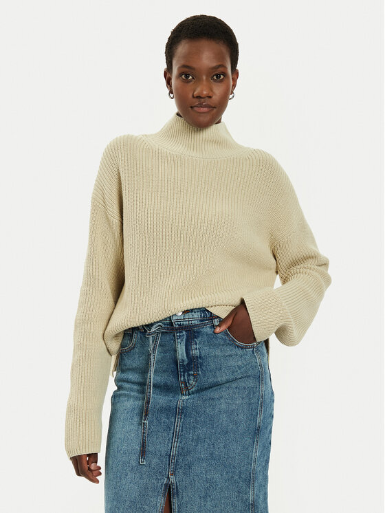 Calvin Klein Jeans Calvin Klein Jeans Dolčevita J20J224227 Bež Relaxed Fit