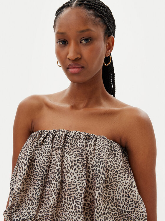 Bardot Bardot Bluzka Lissett Printed 59795TB Brązowy Relaxed Fit