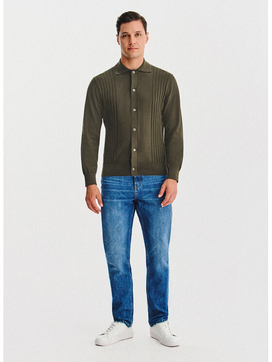 Pako Lorente Pako Lorente Sweter P25WF-2X-008 Zielony Classic Fit