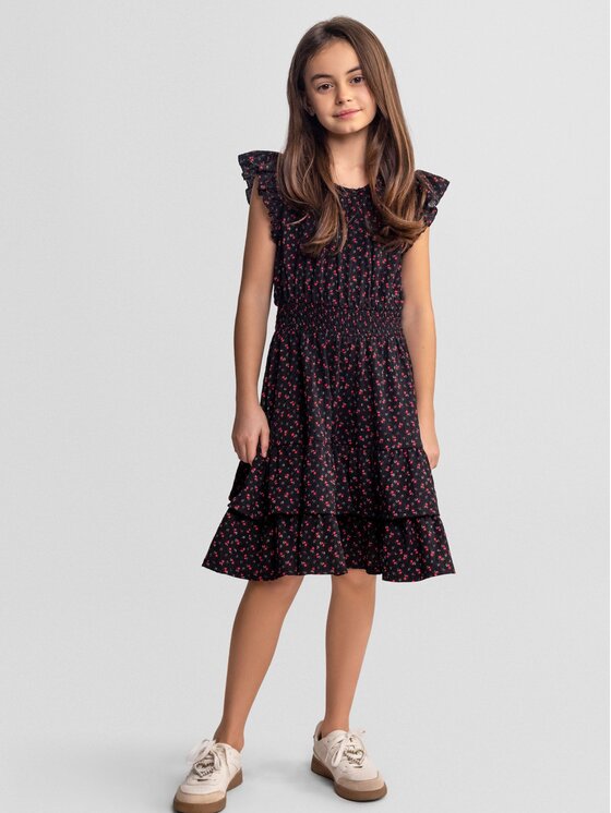 minoti minoti Sukienka codzienna 30DRESS167 Czarny Regular Fit