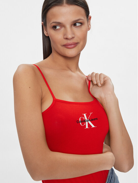 Calvin Klein Jeans Calvin Klein Jeans Body Monologo J20J223421 Rosso Slim Fit