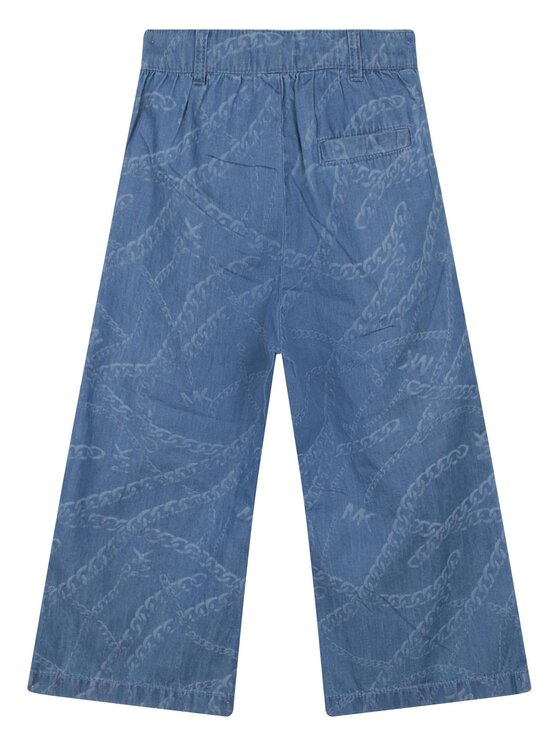 MICHAEL KORS KIDS MICHAEL KORS KIDS Штани з тканини R14145 S Голубий Loose Fit