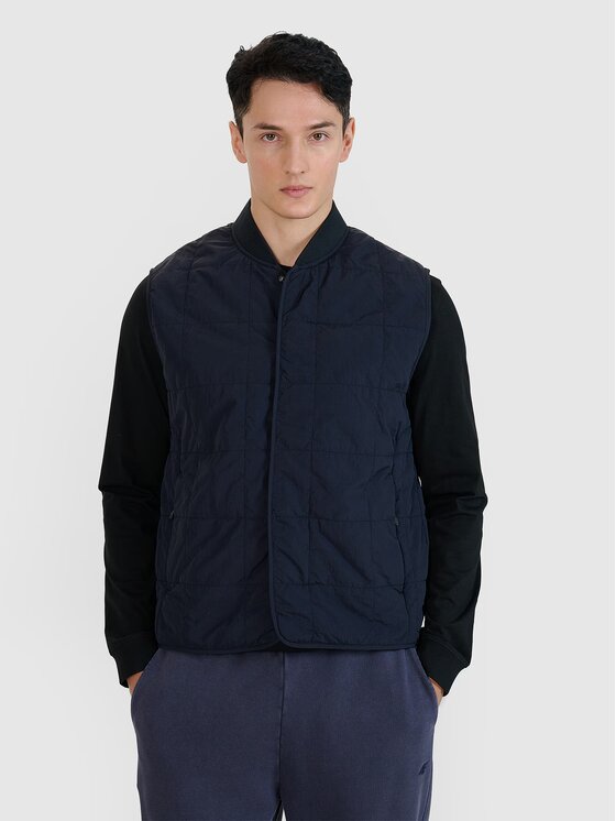 4F 4F Gilet 4FWSS25TVJAM210-20S Nero Regular Fit