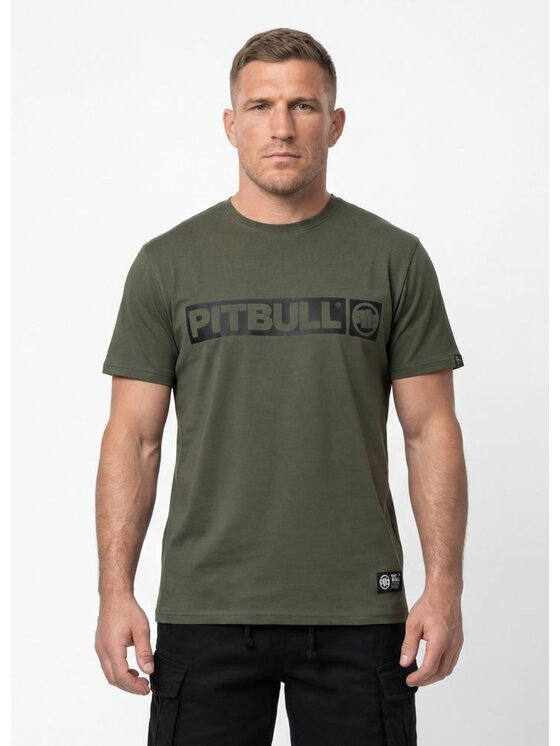 PITBULL PITBULL T-Shirt HILLTOP Zielony ciemny Regular Fit