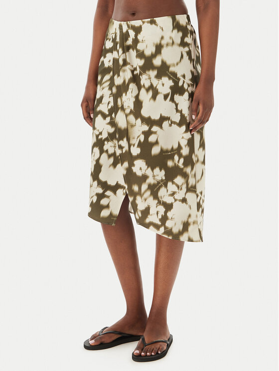 Emporio Armani Emporio Armani Gonna da spiaggia EW003396 AF20248 F7149 Verde scuro Regular Fit