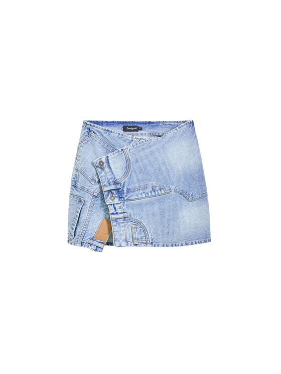 Desigual Desigual Gonna di jeans Gonna king Blu Slim Fit