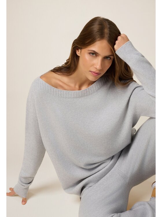 Oltre Oltre Cardigan M051E002037N003 Grigio Regular Fit