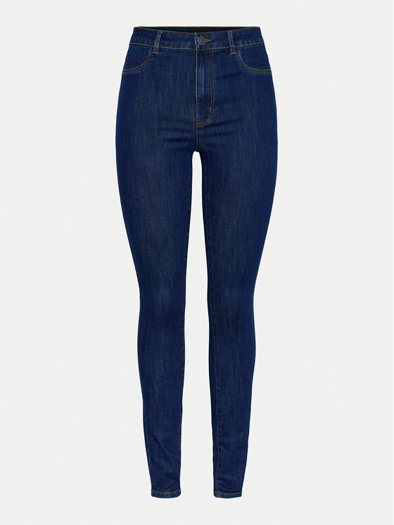 Pieces Pieces Jeans hlače Dea 17151022 Mornarsko modra Skinny Fit