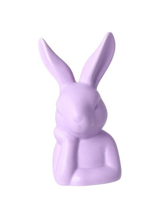 MIAhome MIAhome Figurka zamyślony królik 27x15x13 cm PENSEMA fioletowy Fioletowy